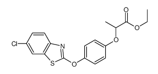 2-[4-(6-氯-2-苯并噻唑氧基)-苯氧基]丙酸乙酯结构式