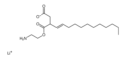 lithium 1-(2-aminoethyl) 2-dodecenylsuccinate结构式