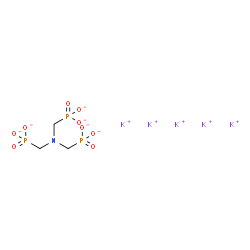 pentapotassium hydrogen [nitrilotris(methylene)]trisphosphonate structure