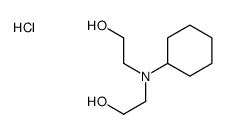 2,2'-(cyclohexylimino)bisethanol hydrochloride Structure