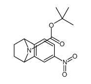1,2,3,4-四氢-6-硝基-萘-1,4-亚胺-9-羧酸-1,1-二甲基乙基酯结构式