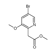 2-(5-溴-3-甲氧基吡啶-2-基)乙酸甲酯结构式
