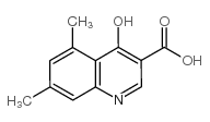 5,7-二甲基-4-羟基喹啉-3-羧酸结构式