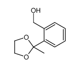 [2-(2-methyl-1,3-dioxolan-2-yl)phenyl]methanol结构式