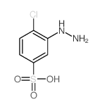 Benzenesulfonic acid,4-chloro-3-hydrazinyl- Structure