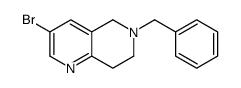 6-Benzyl-3-bromo-5,6,7,8-tetrahydro-1,6-naphthyridine Structure