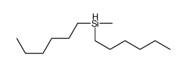 Di-n-Hexyl(methyl)silane Structure