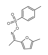 1-(5-methyl-[2]furyl)-ethanone-[(Z)-O-(toluene-4-sulfonyl)-oxime ]结构式