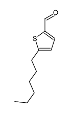 5-己基噻吩-2-甲醛结构式