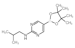N-异丁基-5-(4,4,5,5-四甲基-1,3,2-二噁硼烷-2-基)嘧啶-2-胺结构式