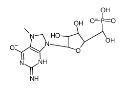 7-methylguanosine-5'-monophosphate结构式