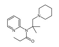 N-(2-methyl-1-piperidin-1-ylpropan-2-yl)-N-pyridin-2-ylpropanamide结构式