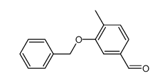 3-(苄氧基)-4-甲基苯甲醛结构式