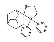 5',5'-diphenylspiro[adamantane-2,4'-(1,3)-dithiolane]结构式