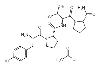 (VAL3)-BETA-CASOMORPHIN (1-4) AMIDE (BOVINE) ACETATE SALT Structure