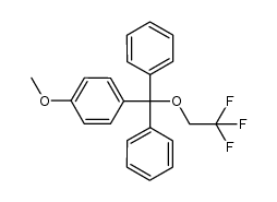 4-methoxytrityl 2,2,2-trifluoroethyl ether Structure