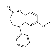 7-Methoxy-5-phenyl-2,3,4,5-tetrahydro-1-benzoxazepin-2-one结构式