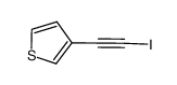 1-iodo-2-(3-thiophenyl)ethyne Structure