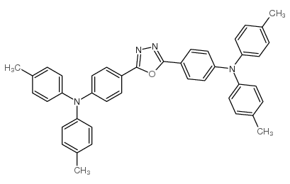 2,5-双[4-[N,N-双(4-甲基苯基)氨基]苯基]-1,3,4-噁二唑结构式