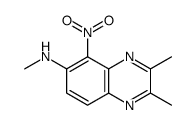 N,2,3-Trimethyl-5-nitro-6-quinoxalinamine Structure