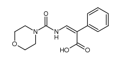 (Z)-3-(morpholine-4-carboxamido)-2-phenylacrylic acid Structure