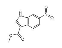 6-硝基吲哚-3-羧酸甲酯结构式