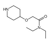 N,N-DIETHYL-2-(4-PIPERIDINYLOXY)-ACETAMIDE Structure