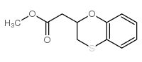 (2,3-DIHYDRO-BENZO[1,4]OXATHIIN-2-YL)-ACETIC ACID METHYL ESTER结构式