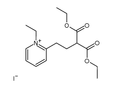 2-[3,3-bis(ethoxycarbonyl)propyl]pyridine ethiodide结构式
