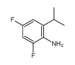 Benzenamine, 2,4-difluoro-6-(1-methylethyl)- (9CI) Structure