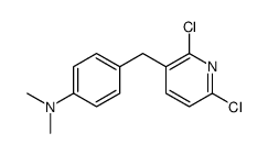 4-[(2,6-dichloropyridin-3-yl)methyl]-N,N-dimethylaniline结构式