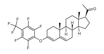 3-[2,3,5,6-tetrafluoro-4-(trifluoromethyl)phenoxy]pregna-3,5-diene-20-one Structure