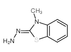 3-甲基-2-苯并噻唑啉酮腙结构式