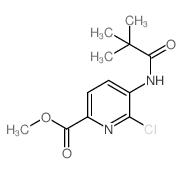 6-氯-5-三甲基乙酰胺吡啶甲酸甲酯结构式