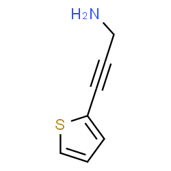 2-Propyn-1-amine, 3-(2-thienyl)- (9CI) Structure