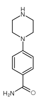 4-(1-哌嗪基)苯甲酰胺结构式