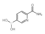 (6-氨基甲酰基吡啶-3-基)硼酸结构式