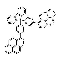 9,9-双[4-(1-芘基)苯基]芴结构式