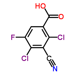 2,4-Dichloro-3-cyano-5-fluorobenzoic acid Structure