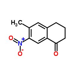 6-Methyl-7-nitro-3,4-dihydro-1(2H)-naphthalenone Structure