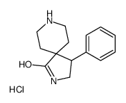 4-苯基-2,8-二氮杂螺[4.5]癸-1-酮盐酸盐结构式