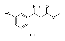 3-氨基-3-(3-羟基苯基)丙酸甲酯盐酸盐结构式