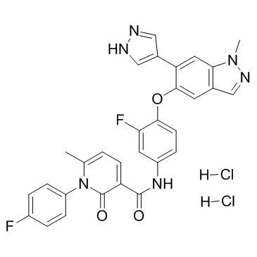 Merestinib dihydrochloride结构式