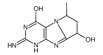 3-amino-6-hydroxy-8-methyl-4,6,7,8-tetrahydropurino[7,8-a]pyrrol-1-one Structure