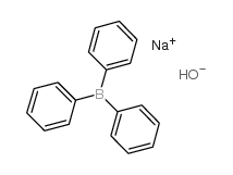 Triphenyl boron-sodium hydroxide adduct Structure