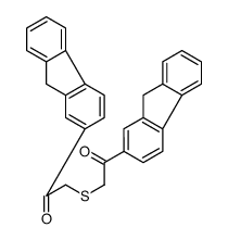 1-(9H-fluoren-2-yl)-2-[2-(9H-fluoren-2-yl)-2-oxoethyl]sulfanylethanone Structure