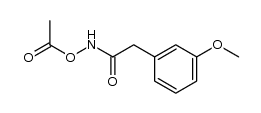 N-acetoxy-2-(3-methoxyphenyl)acetamide结构式