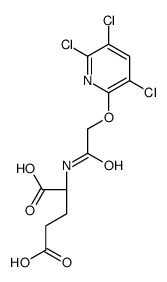 (2S)-2-[[2-(3,5,6-trichloropyridin-2-yl)oxyacetyl]amino]pentanedioic acid Structure