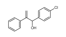 1-(4-chlorophenyl)-2-phenylprop-2-en-1-ol结构式