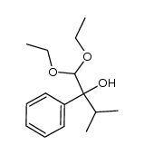 1,1-diethoxy-3-methyl-2-phenylbutan-2-ol Structure
